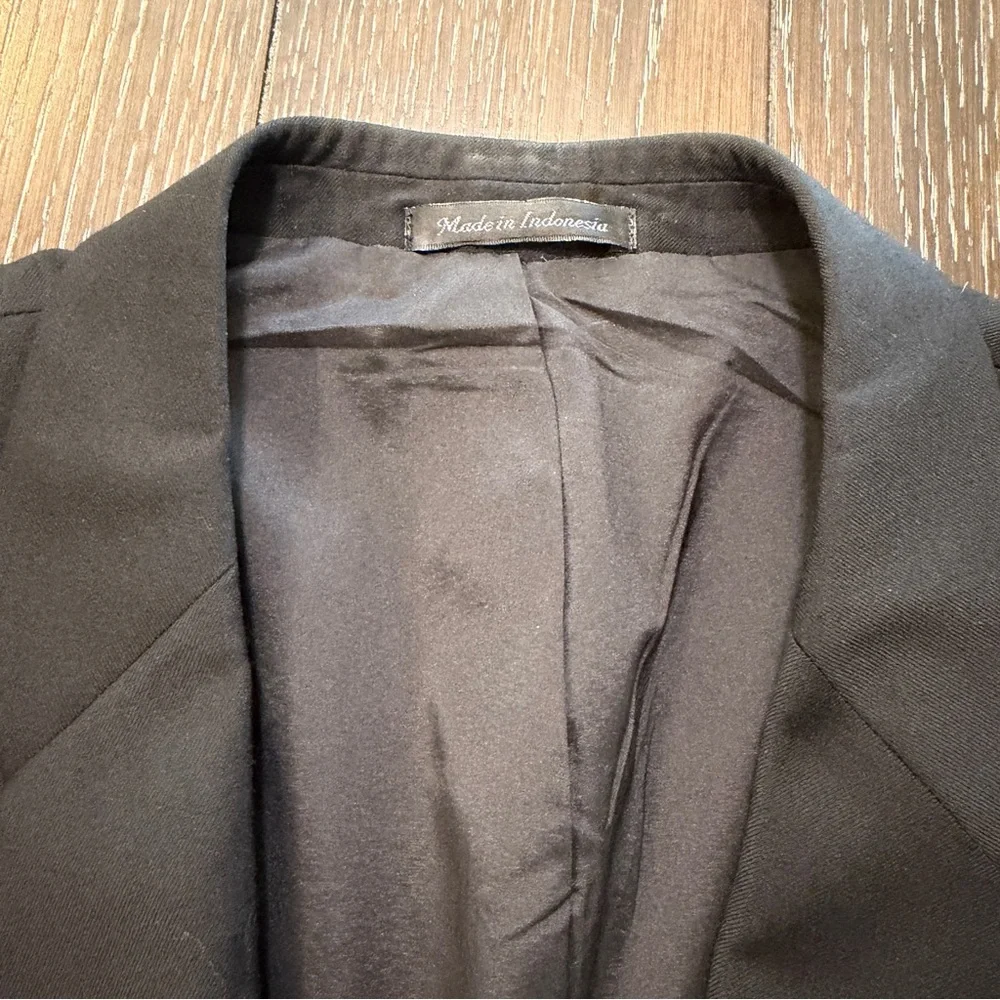 Ralph Lauren‎ 100% Wool Men’s Blazer Suit Jacket Sport Coat 46R Black 2-Button